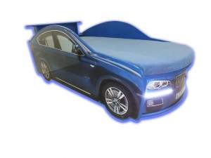 Кровать-машина BMW, синяя