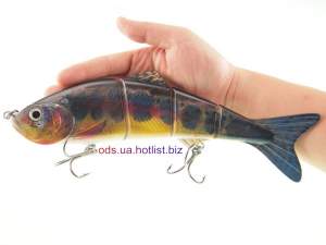 Воблер 4-х секционный шумовой, модель D4J03 140 грамм.