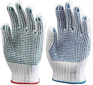 Перчатки трикотажные с ПВХ точкой