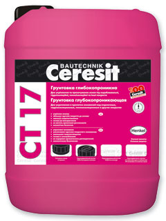 Грунтовка глубокопроникающая Ceresit CT 17