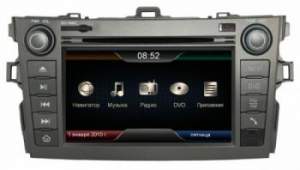 Штатная магнитола Road Rover Toyota Corolla GPS DVD 2 din bluetooth TV