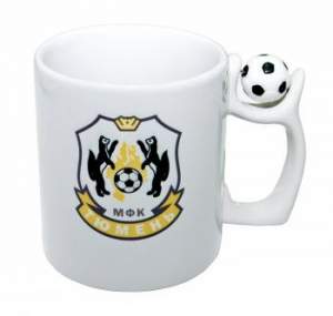 Чашка с футбольным мячем с печатью