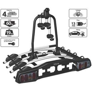 Платформа на фаркоп Venturo для 2-х  электро велосипедов, сталь/цвет серый от Steinhof