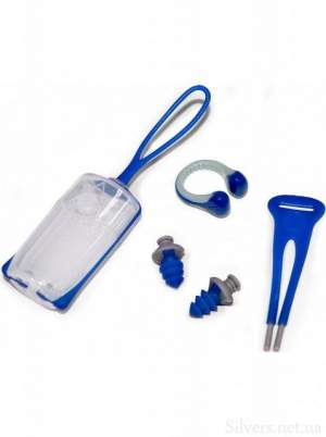 Комплект Aqua Sphere зажим для носа Silicone Nose Clip + беруши Ear Plugs (230750)
