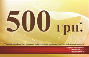 Подарочный сертификат 500