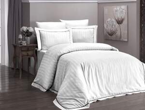 Постельное белье First Choice Deluxe Satin Square Novel Line White