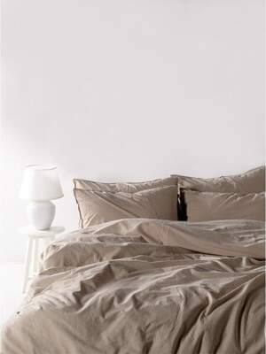 Семейное постельное белье хлопок LIMASSO Oxford Tan