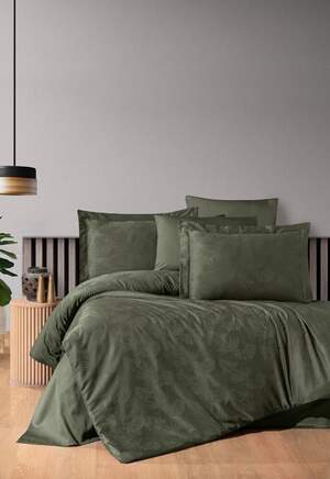 Постельное бельё из сатина First Choice Nichol Dark Green