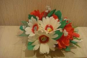 корзинка с герберами